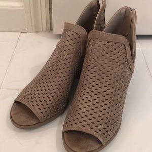 Open toe booties size 7